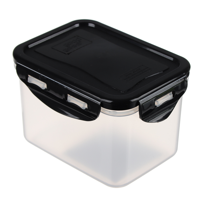 Good&good Контейнер герметичный для СВЧ с защелками, 0,63л, 130х100х85мм, пластик