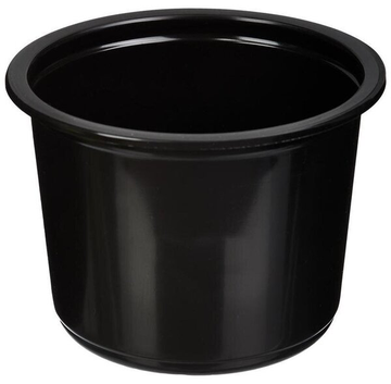 Контейнер круглый 500 мл д-115мм,без крышки,чёрный ПП(крышка 9709)*500