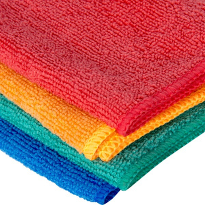 Тряпка микрофибра 75х100 зеленый арт.250,ультразвук