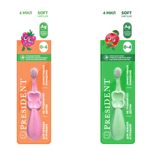 Зубная щетка "PRESIDENT®" PURE SOFT арт. 583 (Цвет в ассортименте)