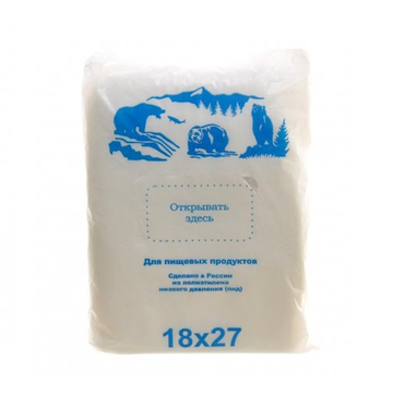 Пакет фас. "Медведи" (18х27) 7мкм/10