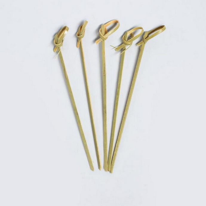 Пики декоративные "Узелок" "OPTILIINE", бамбук, 10 см, 100 шт. в уп., 30 уп в коробке