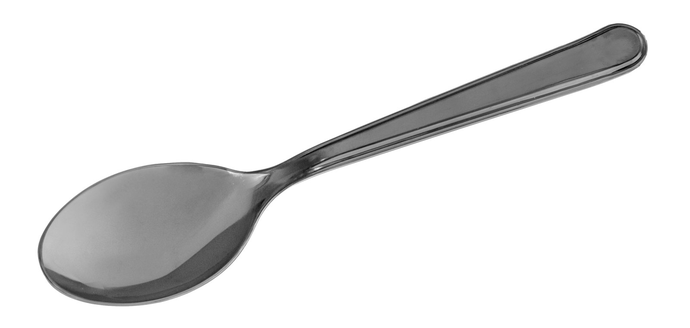 Ложка столовая одноразовая, 180 мм, черная, 50 шт в упак, 2000 шт/кор