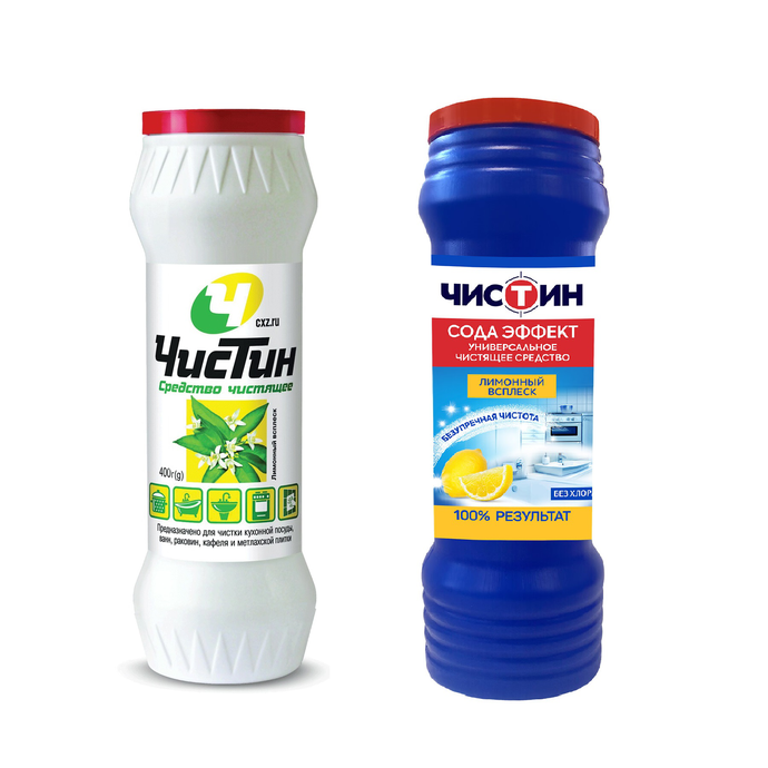 Чистящее средство Чистин "Лимонный всплеск", порошок, 400 г.