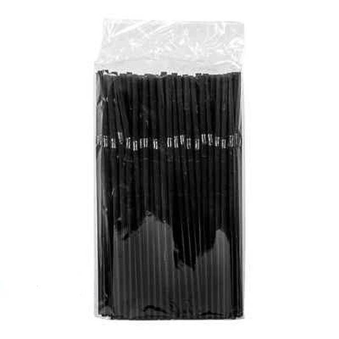 Трубочки для коктейля с изгибом утолщенные микс 5х210мм (250шт/уп)