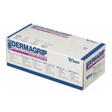 Перчатки DERMAGRIP HIGH RISK с удл манжетой латексн.нестер. неопудр, 25 пар (8  1/2L) ЧЗ
