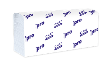 Полотенца бумажные листовые "Protissue", W сложения, 2 слоя,150 листов(320*215 мм), вл.21. арт.С447