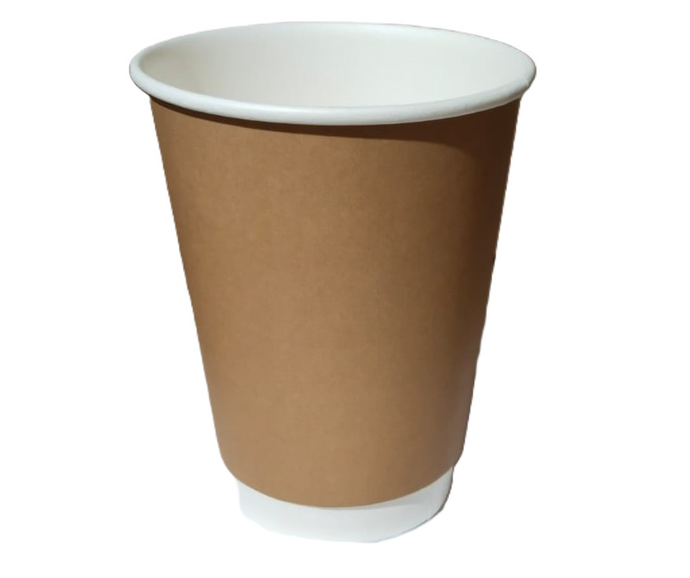 Стакан бумажный 350 мл 2-сл крафт Д90мм (рукав 25) 600
