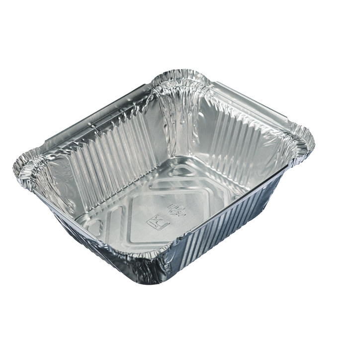 Форма для запекания, алюминиевая фольга, 15x12,4x4,4см, дно: 10,7x8,1см, 490мл, L-край