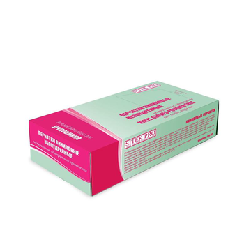 Перчатки виниловые нестерильн неопудрен ХL SITEK PRO, 100шт/уп