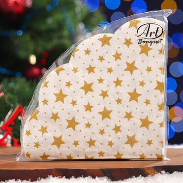 Салфетки Ф32см, 3 слоя, 12л Art Bouquet Rondo "Созвездие", 3-сл/15