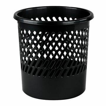 Корзина для бумаг сетчатая 11 литров, черная