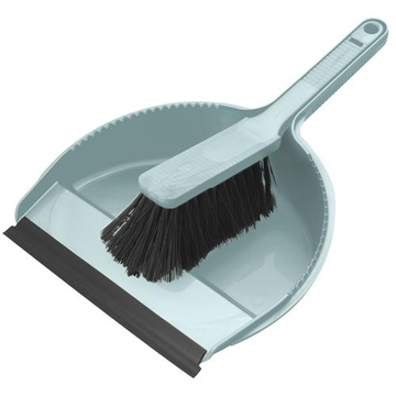 Комплект ЛАУРА щетка с совком с кромкой Классика, индиго