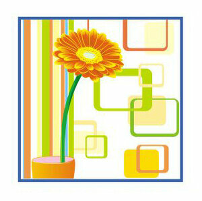 Салфетки Art Bouquet  "Гербера" 33х33 , 3 слоя .20л/вл.12