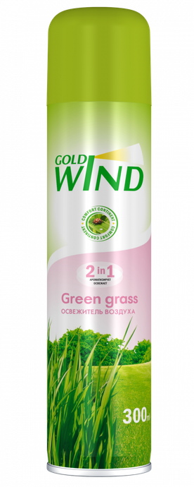 Освежитель воздуха Gold Wind Зеленая трава Green grass, 300 мл