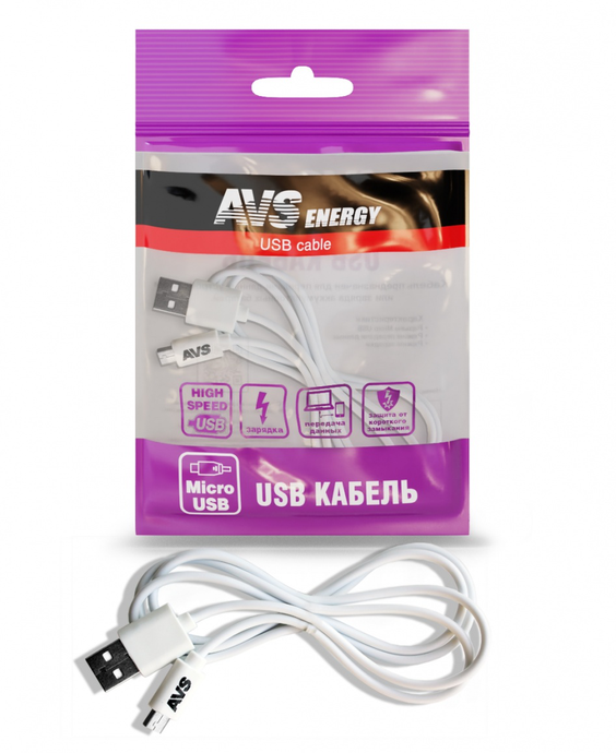 Кабель AVS micro USB (1m) MR-311