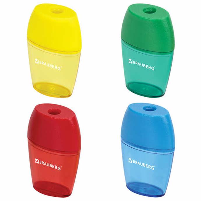 Точилка с контейнером,овальная, в дисплее