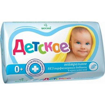 Туалетное мыло, детское, нейтральное, 90 кг