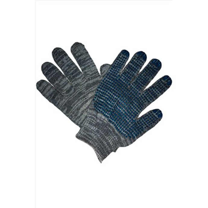 Перчатки 10 класс (6) с ПВХ графит