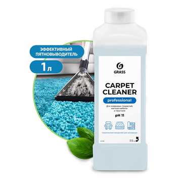 Пятновыводитель для ковровых покрытий GRASS "Carpet Cleaner". 1 л/вл.12, 215100