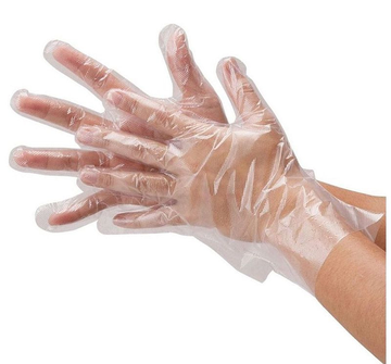Перчатки одноразовые ПНД (100шт/50 пар)  L