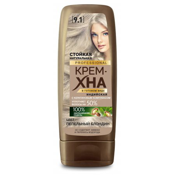Крем-хна Индийск.PROFESS.№9.1 Пепел.блон