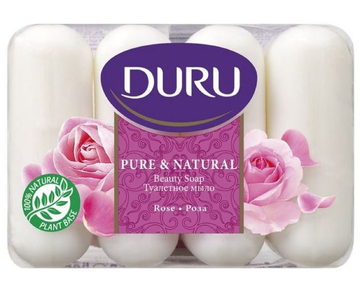 Мыло Duru 85г, Роза 4*85