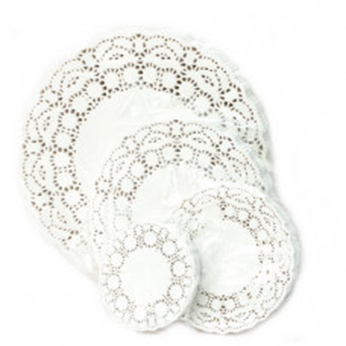 Салфетка ажурная бумажная кругпая 20 см 250 шт/упак