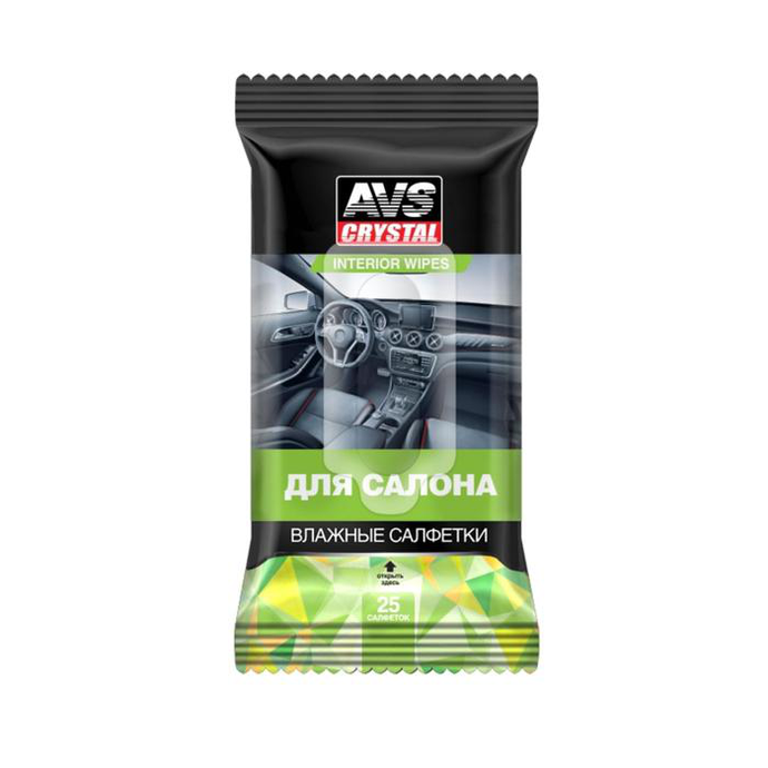 Влажные салфетки "Для салона" 25 шт. AVS AVK-201