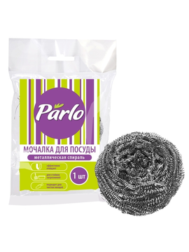 PARLO металлическая мочалка д/посуды СПИРАЛЬ, 12г , 1шт