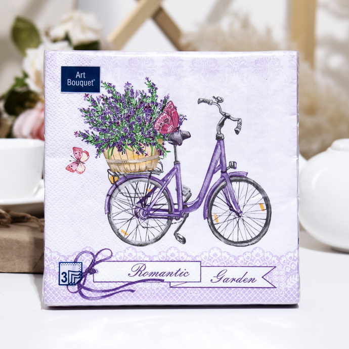 Салфетки Art Bouquet  "Путешествие в Прованс" 33х33 , 3 слоя .20л/вл.12