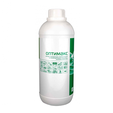 Оптимакс Универсальное концентрированное дезинфицирующее средство с моющим эффектом 1л*12