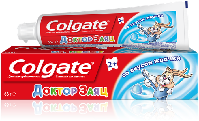 З/п. Колгейт детск.Доктор  Заяц  жвачка     50мл.   *12*48  / 5184