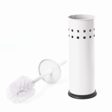 Ерш для унитаза LAIMA,с подставкой ,металл,белый,глянцевый