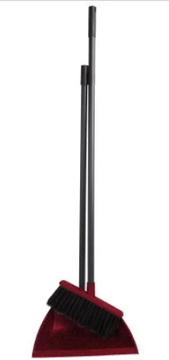 Комплект "Ленивка" щетка для пола с совком Классика бордо