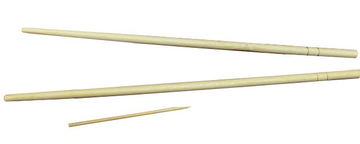 Палочки для еды круглые 22,5см разделён с зубочисткой 100шт\уп*30