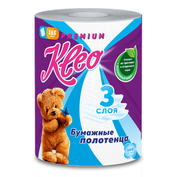 Полотенца бум. Kleo Premium  3-сл 1 рулон/вл.24 С285