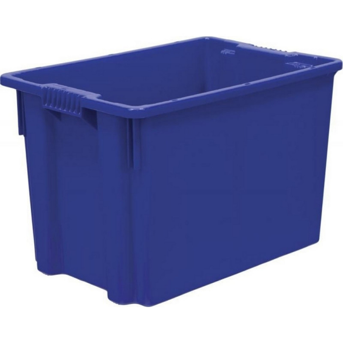 Ящик п/э 600*400*400 сплошной, синий