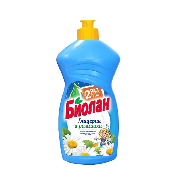 СР-ВО Д/ПОСУДЫ БИОЛАН ГЛИЦЕРИН И РОМАШКА 450 МЛ 1*20