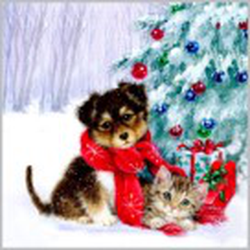 Салфетки 20л, Bouquet Home Collection Classic, 3хсл., "Верные друзья"/12