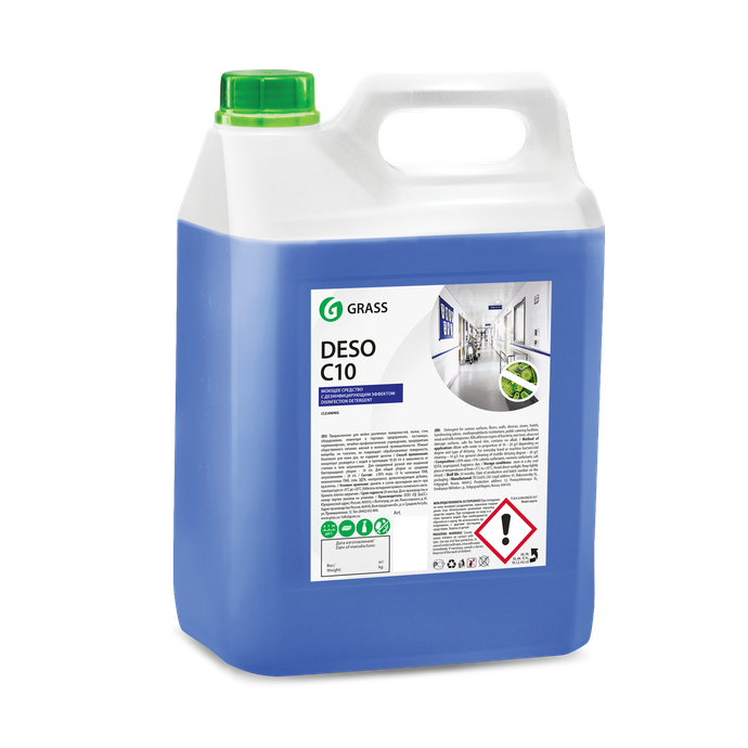 Дезинфицирующее средство GRASS  "DESO C10", 5 кг/вл.4, 125191