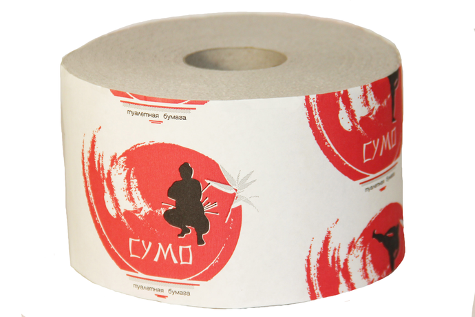 Туалетная бумага "Сумо" 2-сл. 1 рул./вл.12