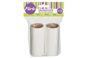 PARLO Сменные блоки для ролика для чистки одежды 2 шт*20 слоев