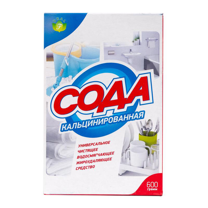 Сода Кальцинированная 600 гр (коробка) / 24 шт