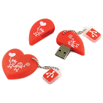 Флеш диск 16 Gb сердце