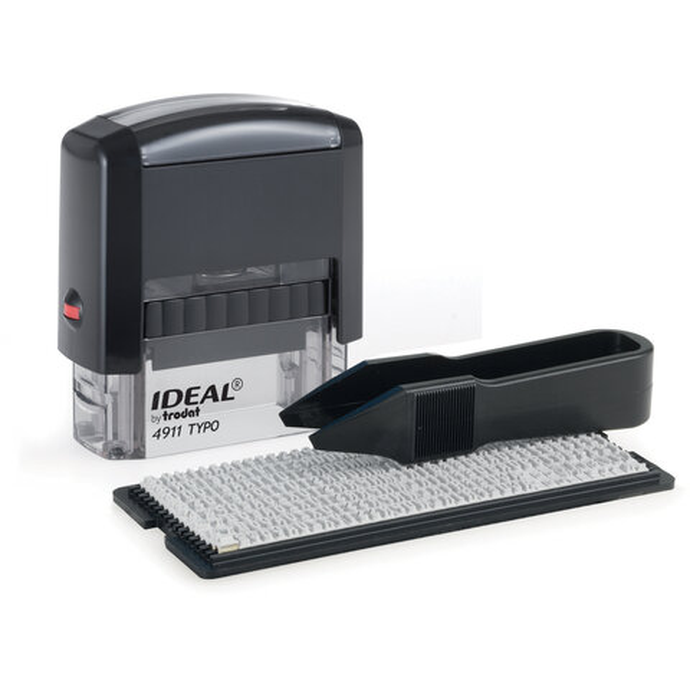 Штамп самонаборный 3-стр оттиск 38х14 мм, без рамки