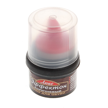 Эффектон ЛЮКС крем д/обуви КОРИЧНЕВЫЙ с НАМАЗКОМ 50 мл  16*48