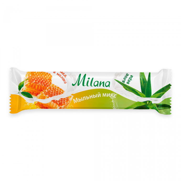 Мыло туалетное "Milana мыльный микс" молоко и мед & алоэ вера