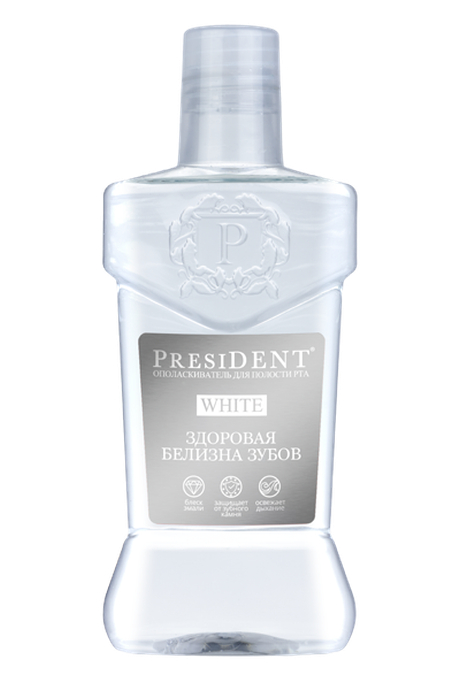 Ополаскиватель для полости рта PRESIDENT® "White"  250 мл