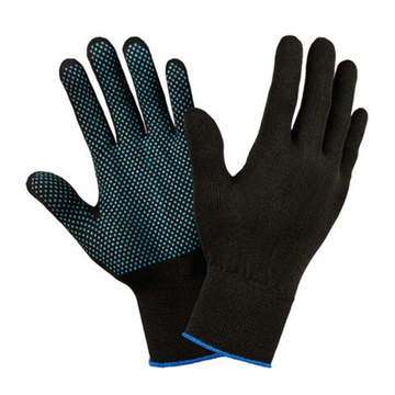 Перчатки НЕЙЛОНОВЫЕ с ПВХ микроточка, КОМПЛЕКТ 100 ПАР, 15 класс, 24-26г, размер 10, LAIMA, 608676